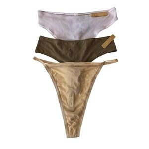 Skims‎ Bundle LOT of 3 Thongs Panties Assorted Colors & Type All Size 4X New